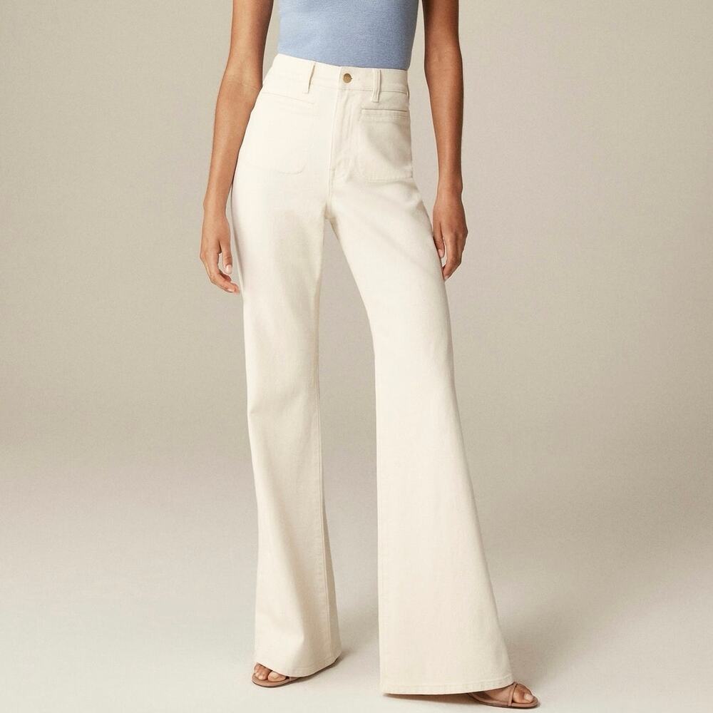 J.Crew Vintage Flare Jeans Ecru 32" Inseam Size 34 NWT